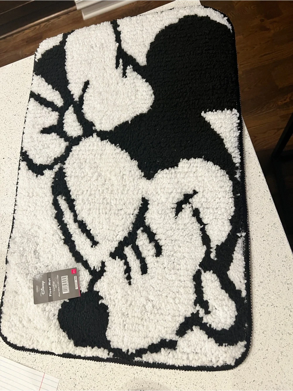 Black & White Minnie Mouse Bath Mat 40x60